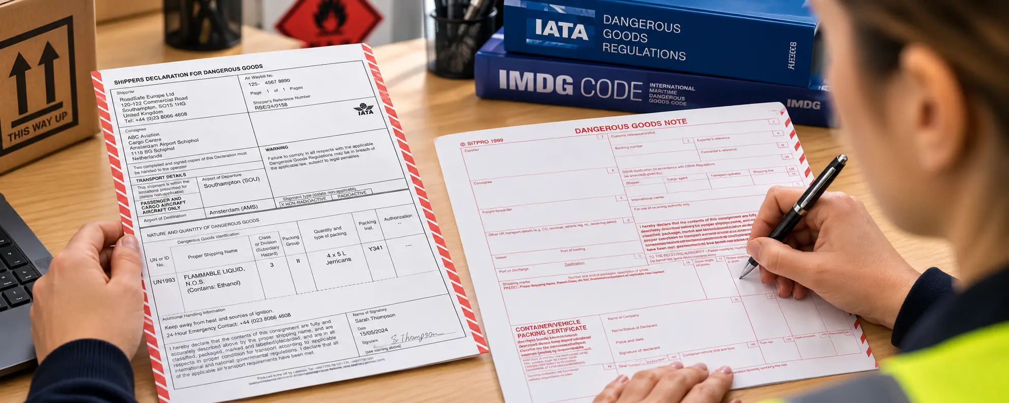 Dangerous Goods Transport Document Preparation